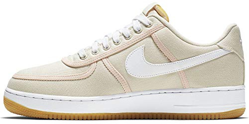 Nike Herren Air Force 1 '07 Premium Sneaker, Mehrfarbig (Light Cream/White/Crimson Tint 000), 40.5 EU