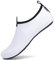 SAGUARO Agua Calcetines Hombre Escarpines Mujer Calzado de Agua para Playa o Piscinas Deportes Acuaticos,Blanco,36/37