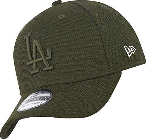 New Era Los Angeles Dodgers 39thirty Stretch Cap Diamond Era Tonal Olive - L-XL
