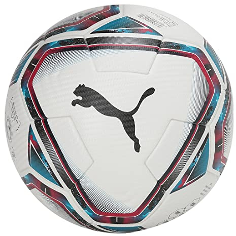 Puma Unisex's teamFINAL 21.1 FIFA Quality Pro Ball Soccer White-Rose Red-Ocean Depths Black-Omphalodes, 5