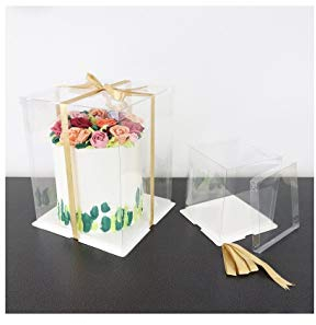 PME CCB08 Crystal Cake Box 20cm / 8, White