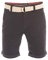 riverso Kurze Hosen Herren Sommer Chino Shorts mit Gürtel Regular Fit RIVHenry Bermuda Stretch, Größe:W 34, Farbe:Anthracite Grey (23400)