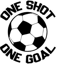Power Towel das Coole Fussball & Sport-Handtuch mit Einer Botschaft| Verschiedene Motivations-Quotes| Größe 50 cm x 100 cm | POWERTOWEL Handtuch Mikrofaser Baumwolle (ONE Shot ONE Goal)