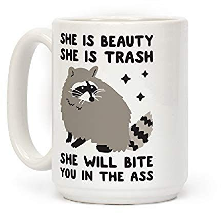 le herisson Taza Mug Mapache Star Simpática Ideas Divertida Personalizada