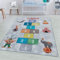 SIMPEX KinderTeppich, Himmel und Hölle, Teppich Grau, 160 x 230 cm, Teppich für Kinder, Teppich Kinderzimmer