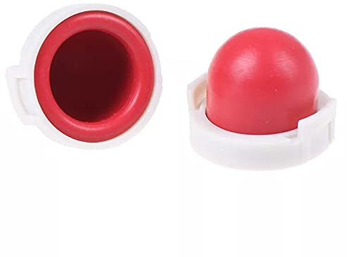 MiSevteen 2 Stück Vergaser-Kraftstoffbirne Rot Primer Birne mit Rings Primerkolben Kraftstoffpumpe Vegaser Carburettor Primer Bulb Ersatzteile für Vergaser Rasenmäher Grasmäher