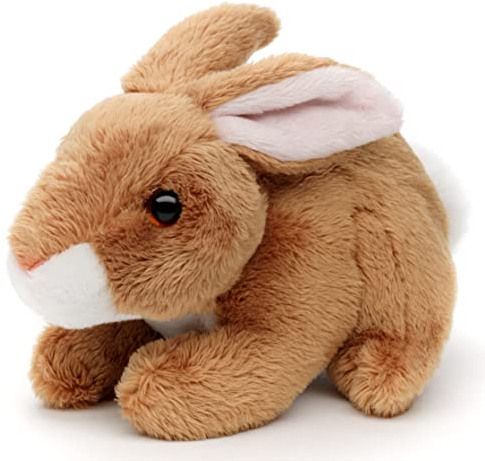 Uni-Toys - Hase Plushie (braun) - 15 cm (Länge) - Plüsch-Kaninchen - Plüschtier, Kuscheltier