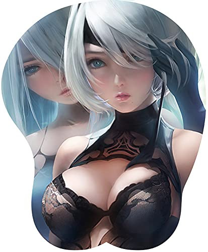Tapis de Souris en Silicone, Memory Cotton Mouse Keyboard 3D Handbowl Stand Épaissi