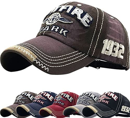 Enwokran Baseball Cap Herren, Unisex Retro Einstellbare Freizeit Mütze Stickerei Trucker Hut Verstellbare Sport Basecap (Kaffee)
