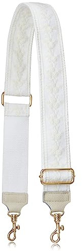 ALLZEDREAM Taschengurt Schultergurt Zum Wechseln Verstellbarer Umhängetasche Handtasche Schultertaschen 5CM Breiter Stickerei Spitze Pailletten, Spitze Beige-Echtleder Enden