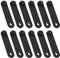Create idea 12 Stück Kabelbinder Gummi Kabel Organizer Halter Drahtführungsgurt für Motorrad Auto Mechanisches Produkt Haushalts Ladekabel 57 X 12 mm Schwarz