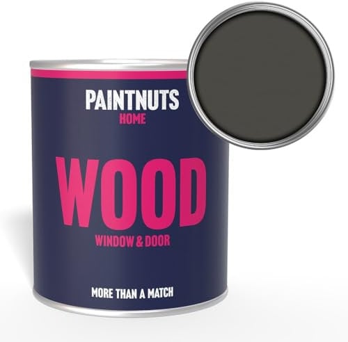 PaintNuts Wood Window & Door Paint - RAL-7022 - UMBRA GREY Matt 500ml Tin