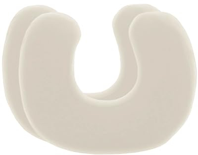 Kissenbezug Elfenbein-weiß Doppelpack, Perfekt für ANDAR Nackenhörnchen, Mako-Baumwolle (Double Jersey), Bügelfrei & trocknergeeignet, Kissenhüllen 2er Set mit Reißverschluss, Oeko-Tex zertifiziert