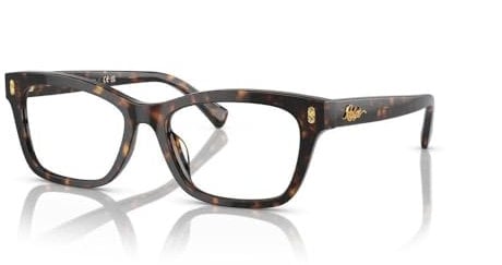 Ralph by Ralph Lauren Ra7154u Sonnenbrille für Damen, universelle Passform, Glänzende dunkle Havanna-/Demo-Linse, 54 mm