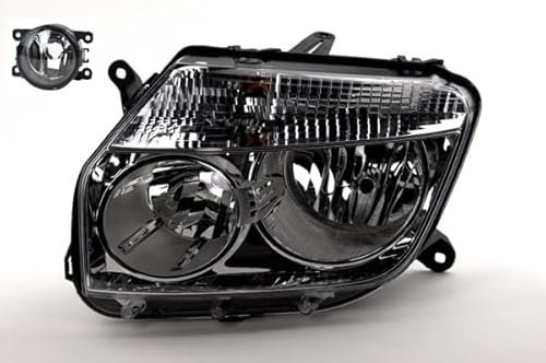 Johns, Scheinwerfer Halogen passend für Dacia Duster 04/2010-12/2013 H7 H1 Li. + Nebel