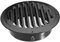 SUMNACON 304 Stainless Steel Air Vent Cover Ventilation Cover, Round 145mm Air Vent Grill Screen Hood Extractor Fan Ventilation Cover with Insect Mesh for Bathroom Kitchen (Black)