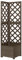 CKioict Blumenkasten Balkon Pflanzenkübel Blumenbeet Eck-Spalier mit Pflanzkasten Grau 40x40x150cm Massivholz Tannefür Garten, Balkon & Terrasse