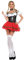 Btruely Mittelalterliche Regalhalterungen Bier Bayerische Tracht Festival Frauen Und Kopfschmuck Cosplay Kostüme Damen Kleid Mittelalterrock plus (Red, M)