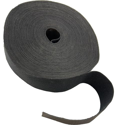 8001 82ft x 2 inch Reusable Cable Tie Roll - Strap all types of cable, bundles and conduit, Cut sections to any usable size, Wraps firmly around objects, Superb for network and electrical wiring