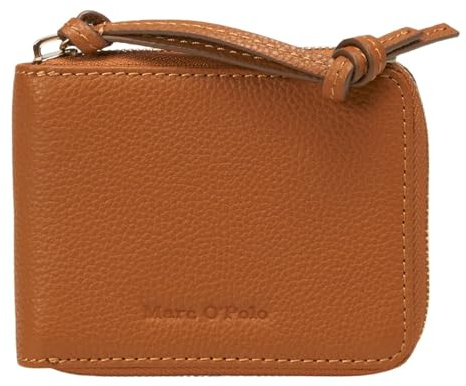 Marc O'Polo Leder Geldbörse Franca Zip Wallet True Camel Hellbraun