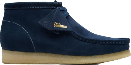 Clarks Wallabee - Botas Chukka para hombre, Tinta gamuza, 39.5 EU