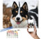 Peinture personnalisée par numéros pour adultes kits de peinture professionnelle pour animaux et portraits, cadeaux de bricolage Faites votre propre photo avec un cadre peinture de dessin et pinceaux