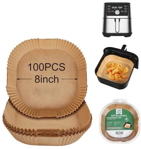 Air Fryer Liners disposable for Instant Pot Vortex Plus 6QT XL Air Fryer, 100pcs for Instant Pot Vortex Plus 6QT XL Air Fryer
