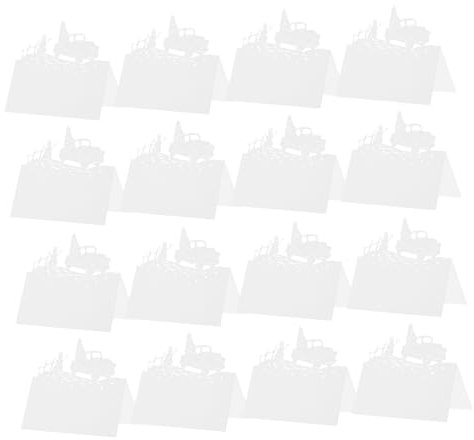 SHOWERORO 50stücke Tischkarten Für Weihnachten Namenskarten Für Hochzeiten Sitzplatzkarten Aus Strapazierfähigem Papier Bezauberndes Schneemann Und Autodesign Flexible Verwendung Für Feierta