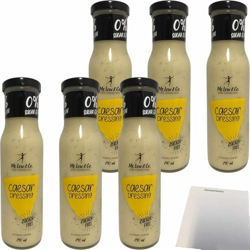 usy Bundle für Mr. Lowcarb Dressing Caesar 6er Pack (6x240ml Glas) + usy Block
