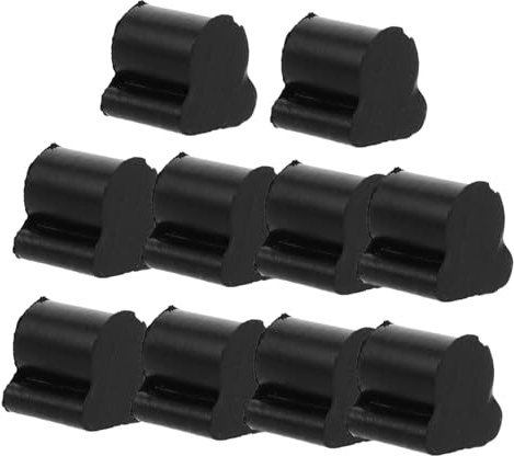 Tuba Zubehör 10 Stück 4mm Ventilpuffer aus Gummi Schwarz | Gummipuffer M5, Kissen für Trombone und Tuba, Instrumentenpufferstopp 10stücke