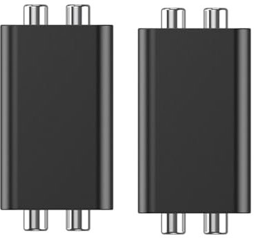 Spourita 2X Erdschleifen-Rauschisolator, Audio-Isolator, Rausch-Summen-Filter, RauschunterdrüCkungs-Isolator, Audio für PC