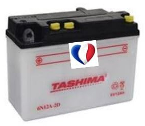 6N12A-2D 6V 12Ah + Gauche 6 Volts Moto Démarrage