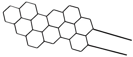 FIXOSHEE Honigwaben Rankgitter aus Pflanzenstütze für Topfpflanzen und Kletterpflanzen Garten Rankhilfe für Zimmerpflanzen Robustes Eisen Spalier Geeignet für Weinreben Blumen und Gemüse