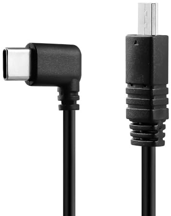 Alvin's Cables Multi-USB to USB-C Control Cable for DJI SC2| RS2| RS3| SC| RS3 Mini, Right Angle Type-C to Multi USB Run Stop Cable for Sony A6300 A6400 A7M3 A7M4 A7R3 A7R4 A7S3 A6500