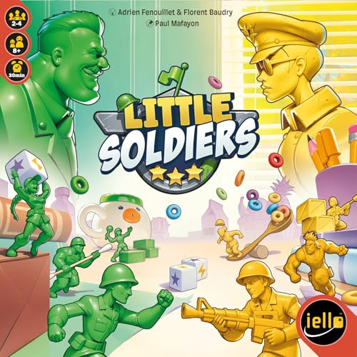 IELLO | Little Soldiers | Board Game | Ages 8+ | 2-4 Players | 30 Minutes Playing Time