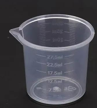 Plastic Measuring Jugs 30Ml | Kitchen Measuring Cups Plastic | BPA Free Transparent Microwavable Cups | 60 Degrees Heat Resistant Cups (30ml 10Pcs)