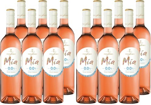 Freixenet Mía Rosado 0,0% (1x0,75 l) – Alkoholfreier Rosé mit fruchtigen Aromen von Himbeere, Kirsche und Rosenblüte, kalorienarm, hervorragend für Picknick und Party (Packung mit 2)