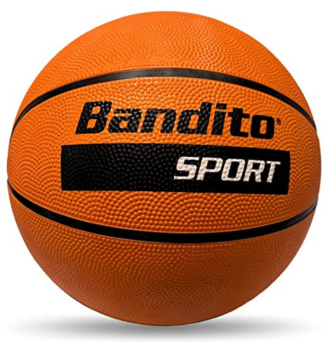 Bandito Basketball in offizieller Turniergröße, Größe 7, optimaler Grip und Sprungverhalten, Indoor und Outdoor