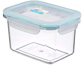 LocknLock BISFREE TABLETOP | 710 ml, 154 x 115 x 90 mm | Vorratsdosen mit Deckel aus Glas-klarem Tritan | Luftdichte Aufbewahrungsbox | Bruch- & Spülmaschinenfest | Aufbewahrungsbox mit Deckel