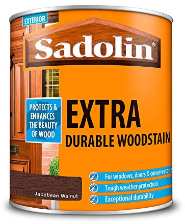 Sadolin 1 Litre Extra Durable Woodstain Jacobean Walnut
