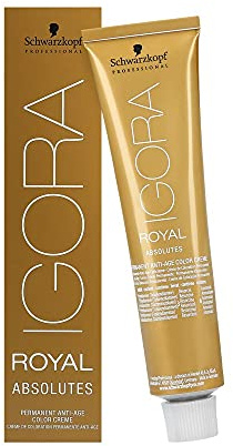 Schwarzkopf IGORA Royal Absolutes Permanent Anti-Age Color Creme 4-90 mittelbraun violett natur, 1er Pack (1 x 60 ml)