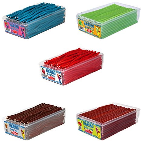 HARIBO Balla Stixx Set (ehemals Balla Balla), Gummibärchen, Weingummi, Fruchtgummi, 5 Sorten, 5 x 1125g