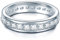 Trilani Damen-Memoirering Sterling Silber Zirkonia weiß im Brillantschliff - Verlobungsring Ehering Trauring
