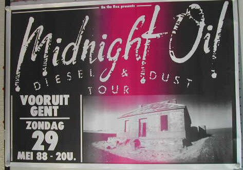 Midnight Oil Poster, 61 x 88 cm