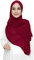 Lina & Lily Damen Hijab Kopftuch Schal mit Glitzer aus Premium Chiffon (Dunkelrot)