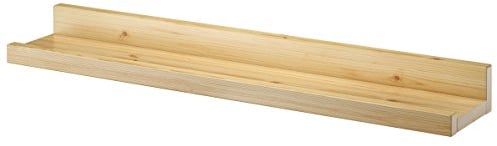 Erst-Holz Wandregal Massivholz Kiefer Fotoleiste für Bilder Bücher und Deko 90.82-13