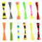 Zerone 12 Bundles 50 Stränge 16 cm Länge Weiche Silikonköder Röcke Angeln Röcke Lockt für DIY Rubber Jig Lures Zubehör