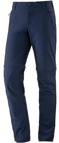 Schöffel Herren Pants Folkstone Zip Off, vielseitige Herren Hose mit Zip-Off Funktion, leichte Wanderhose für den Sommer, dress blues, 28