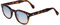 XLAB 8004 Gafas de sol estilo moscot, unisex, 48mm, Habana oscura/sombreado azul