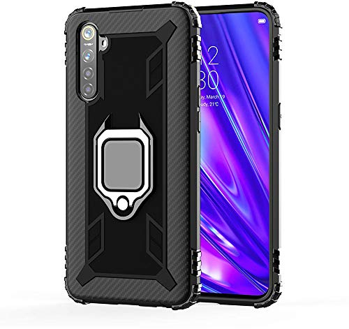 TANYO Hülle für Sony Xperia 10 II (Sony 10 ii), Schutzhülle TPU Silikon Armor Handyhülle mit Ständer, Stoßfeste Silikonhülle mit Bumper, Schwarz